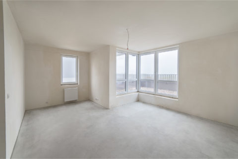 przykładowy salon w gotowym mieszkaniu w Comfort City Rubin 