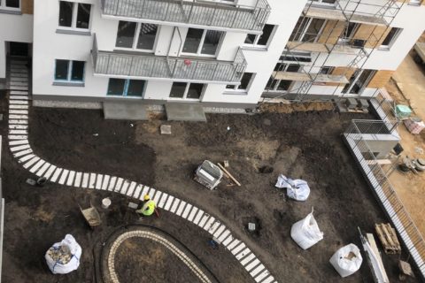 widok na patio z góry 26 marca 2020