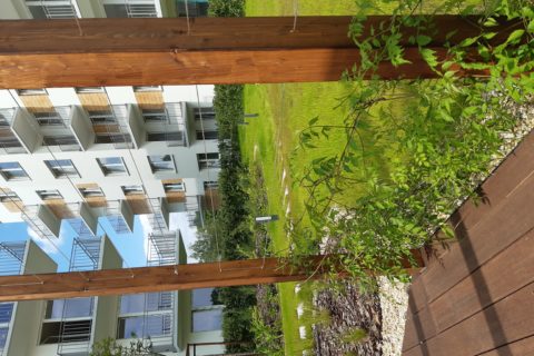 widok z patio Comfort City Bursztyn czerwiec 2020