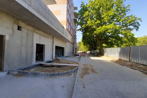 Comfort City droga dojazdowa, wjazd do garaży  czerwiec 2020 