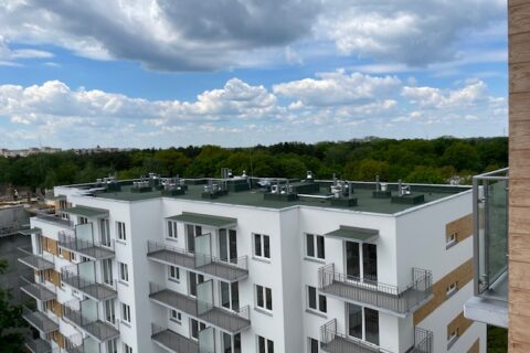 Comfort City Ametyst widok z balkonu