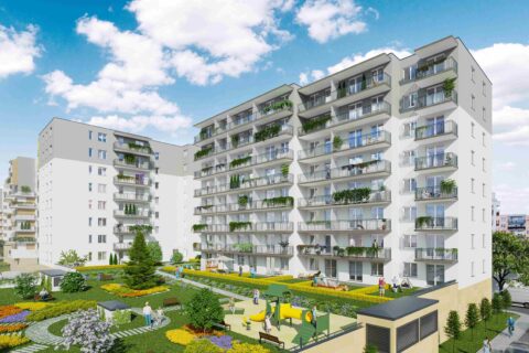 Comfort City Agat_zespół budynków z patio