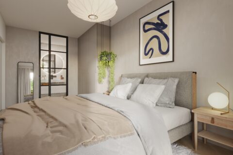 przykładowa aranżacja sypialni Comfort City Agat