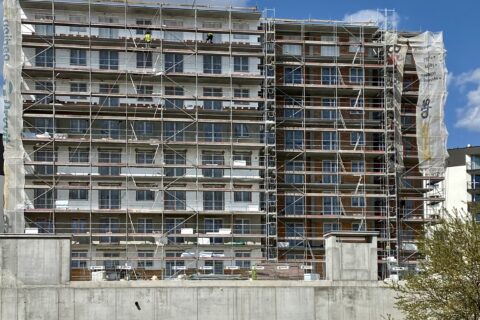 Zaawansowanie prac budowlanych Comfort City Agat kwiecień 2023