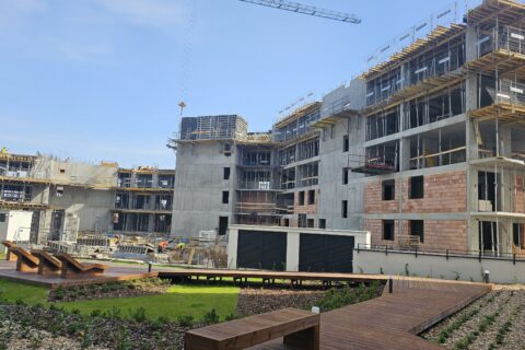 Comfort City Szmaragd. Zaawansowanie budowy kwiecień 2024 