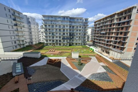Comfort City Koral w budowie maj 2025, Comfort City Agat oddany klientom